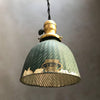 Green X-Ray Mercury Glass Pendant Light