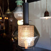 Smoked Glass Lightolier Pendants
