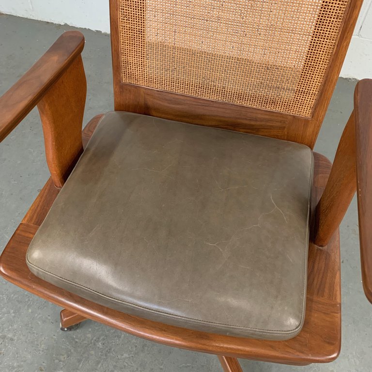 Mid-Century Modern Teak Executive Office Chair – cityFoundry