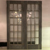 Tall Industrial Brushed Steel and Glass Doors