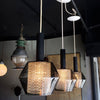 Smoked Glass Lightolier Pendants