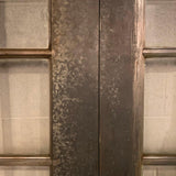 Tall Industrial Brushed Steel and Glass Doors