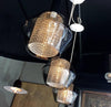 Smoked Glass Lightolier Pendants