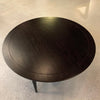 Ebonized Mahogany Round Midcentury Coffee Table