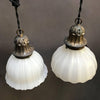 Scalloped Milk Glass Pendant Lights