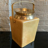 Modernist Goatskin and Brass Ice Bucket by Aldo Tura
