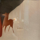 Art Deco Framed Watercolor Airbrush Paintings By Benjamin Jorj Harris