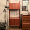 Mid Century Modern Walnut Record Storage Wall Unit
