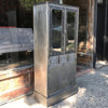 Brushed Steel Medical Apothecary Cabinet