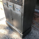 Brushed Steel Medical Apothecary Cabinet