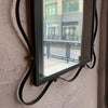 Hollywood Regency Wrougt Iron Ribbon Motif Mirror