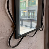 Hollywood Regency Wrougt Iron Ribbon Motif Mirror