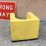 Institutional Molded Rubber Cube Chair