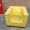 Institutional Molded Rubber Cube Chair