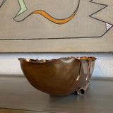 Decorative Arts & Crafts Hand-Hammered Copper Bowl