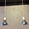 Light Blue Mercury Glass Pendants