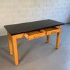 Industrial Midcentury Maple Laboratory Console Work Table