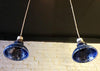 Blue Mercury Glass Pendants