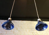 Blue Mercury Glass Pendants