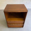 T.H. Robsjohn Gibbings For Widdicomb Walnut End Table Nightstand