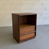 T.H. Robsjohn Gibbings For Widdicomb Walnut End Table Nightstand