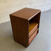 T.H. Robsjohn Gibbings For Widdicomb Walnut End Table Nightstand