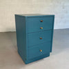 Mid-Century Modern Lacquered Blue Dresser Nightstand