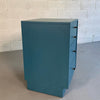 Mid-Century Modern Lacquered Blue Dresser Nightstand
