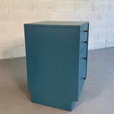 Mid-Century Modern Lacquered Blue Dresser Nightstand