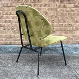 Mid-Century Modern Upholstered Lounge Slipper Chair