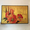 Mid-Century Poppy Painting