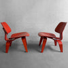 Molded Ply LCW Lounge Chairs By Charles And Ray Eames