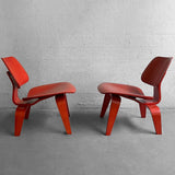 Molded Ply LCW Lounge Chairs By Charles And Ray Eames