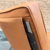 Chrome and Faux Leather Lounge Chair