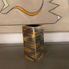 Brushed Metallic Ceramic Vase By Bitossi