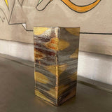 Brushed Metallic Ceramic Vase By Bitossi