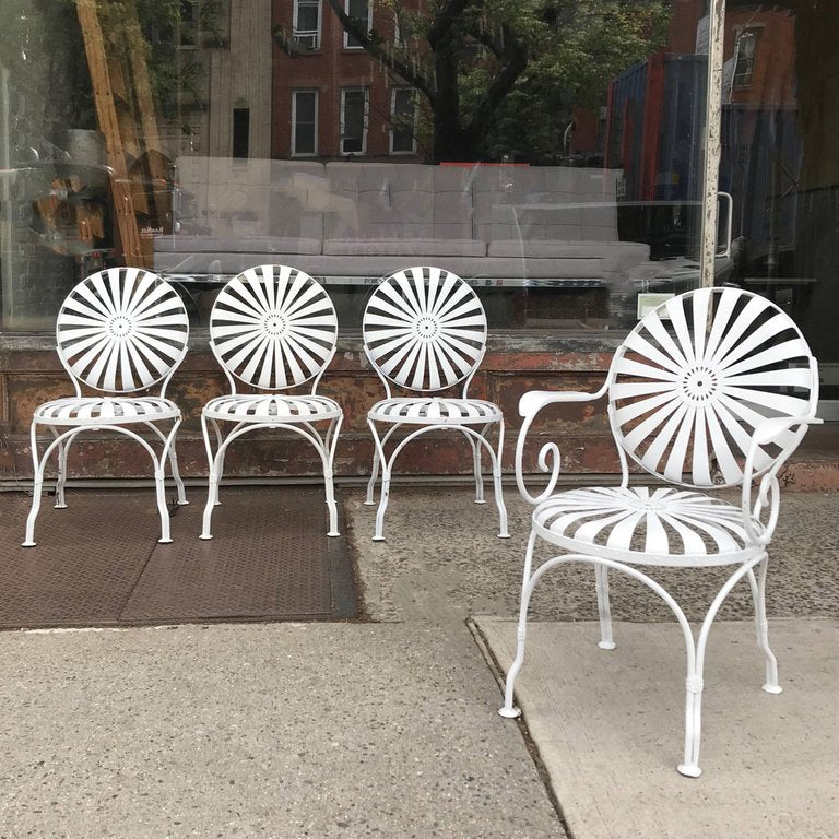 Francois Carré Sunburst Art Deco Patio Chairs cityFoundry