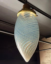 Blue Swirl Glass Teardrop Pendants