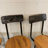 Industrial Oak Shop Chairs