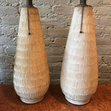 Mid Century Modern Art Pottery Table Lamps By Lee Rosen