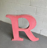 Large Industrial Times Roman Marquee Letter R