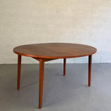 Danish Modern Teak Oval Extension Dining Table