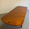 Biedermeier Satinwood Expanding Dining Table by Ruscheweyh Tisch