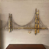Brutalist Curtis Jere Golden Gate Bridge Wall Sculpture