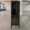 Industrial Brushed Steel Single Apothecary Cabinet