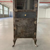 Industrial Brushed Steel Single Apothecary Cabinet