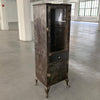 Industrial Brushed Steel Single Apothecary Cabinet