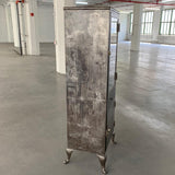 Industrial Brushed Steel Single Apothecary Cabinet