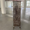 Industrial Brushed Steel Single Apothecary Cabinet