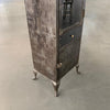 Industrial Brushed Steel Single Apothecary Cabinet